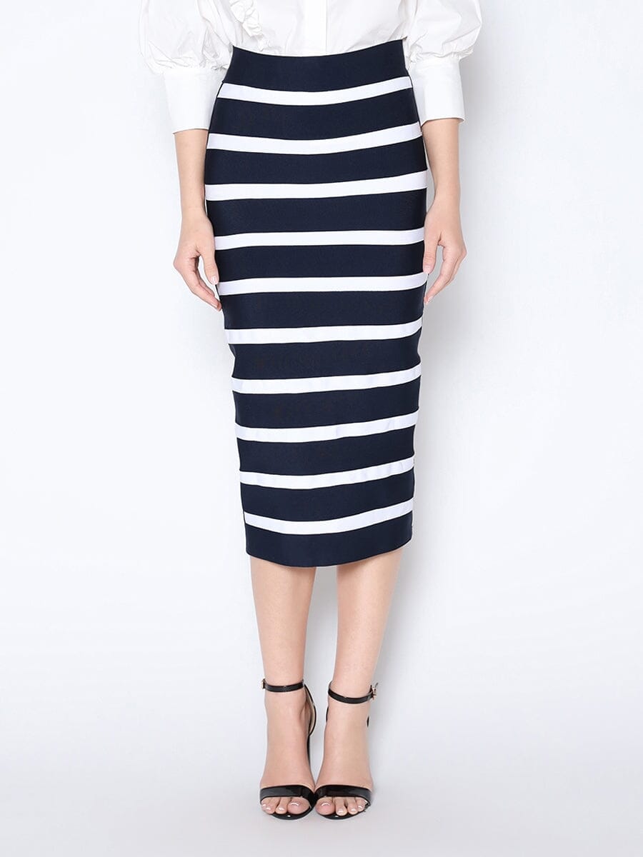 Navy bandage skirt best sale