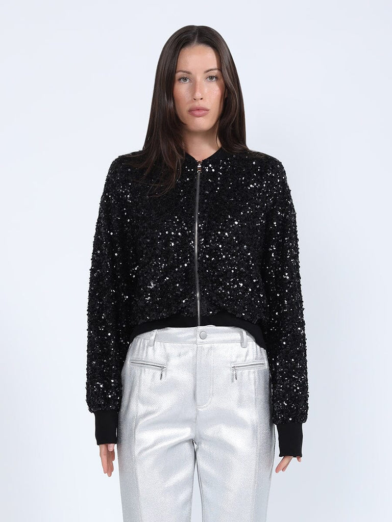 Sequin zip up jacket on sale